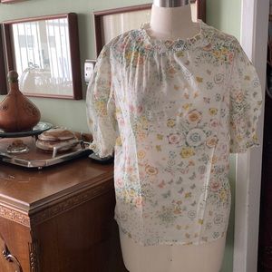 Local s made in Italy light floral blouse